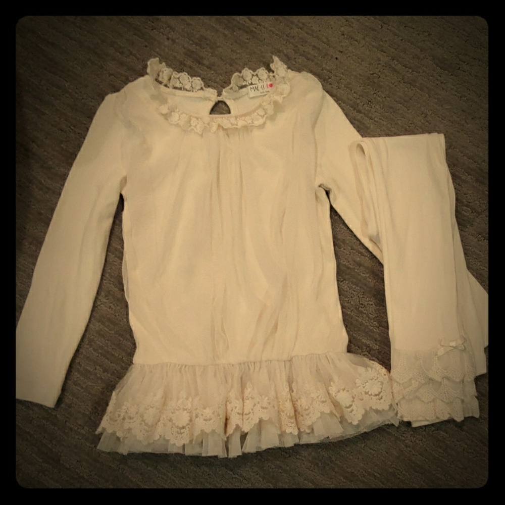 Like new Mae Li Rose boutique girls set